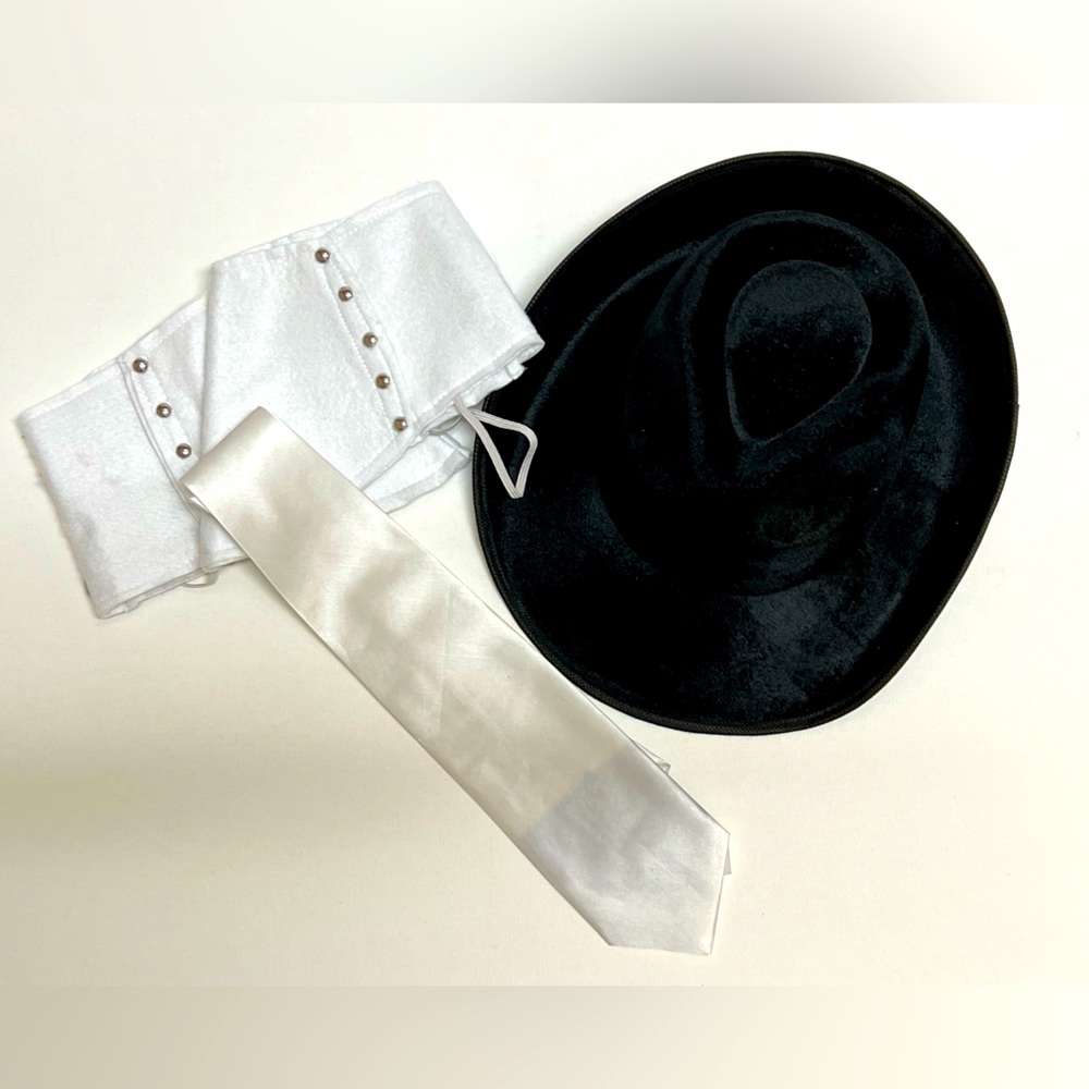 HALLOWEEN! Gangster or Mobster Hat, Tie, and Spats for a Costume!